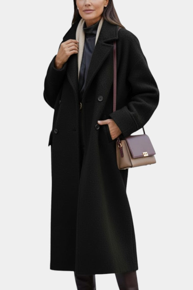 Winona | Oversized Double-Breasted Long Coat