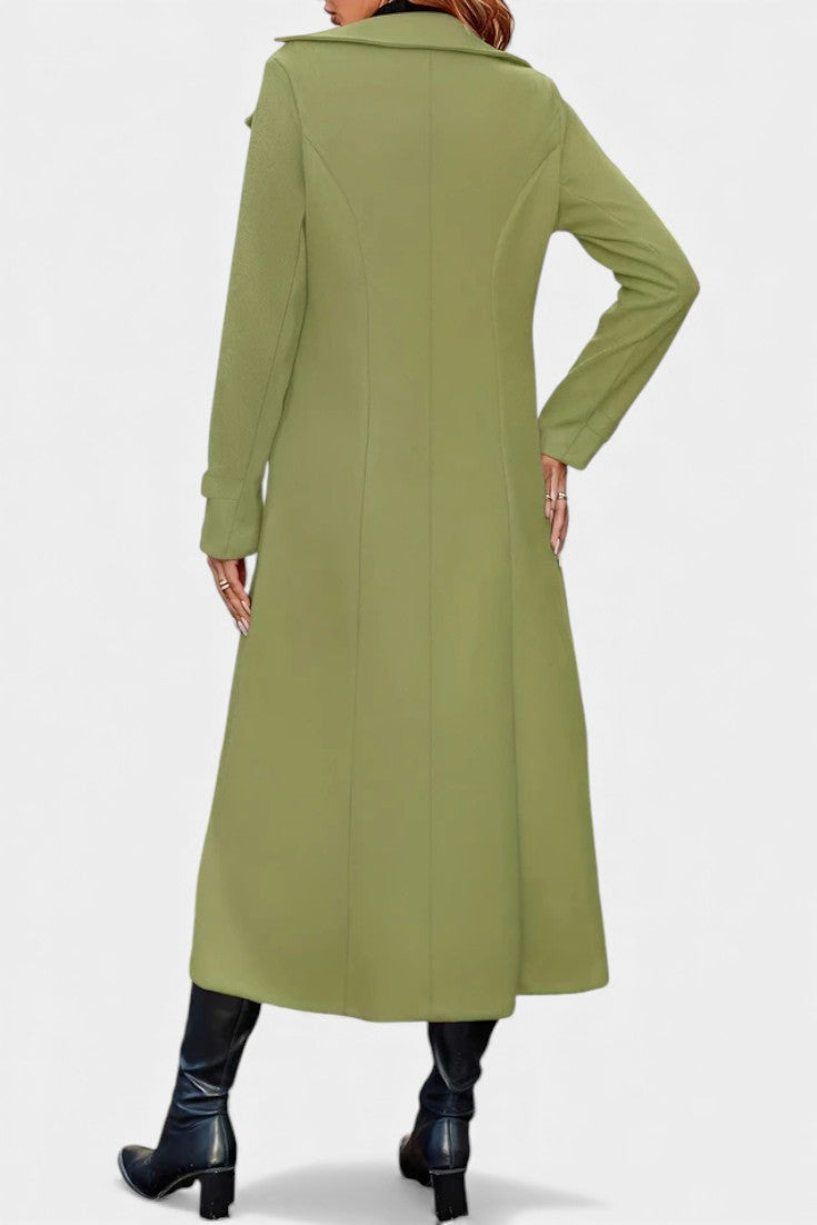 Genevra | Tailored Double-Breasted Long Coat