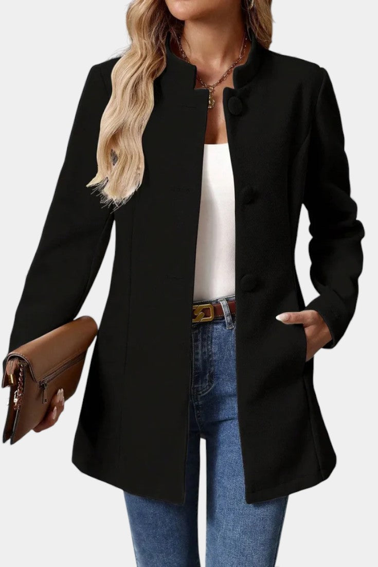 Eugenie | Tailored High-Collar Coat