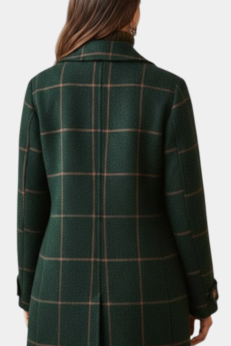 Eleanora | Tailored Windowpane Check Coat