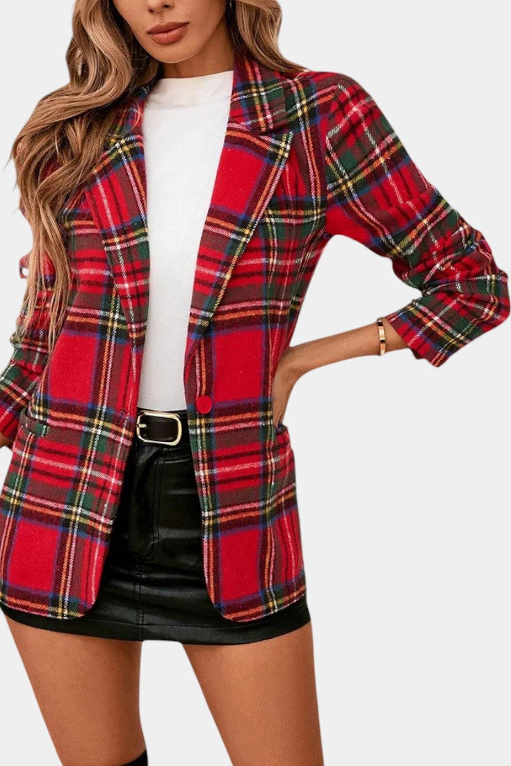 Clara | Tailored Checkered Blazer