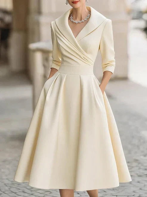 Georgia™ | Elegant Satin Dress