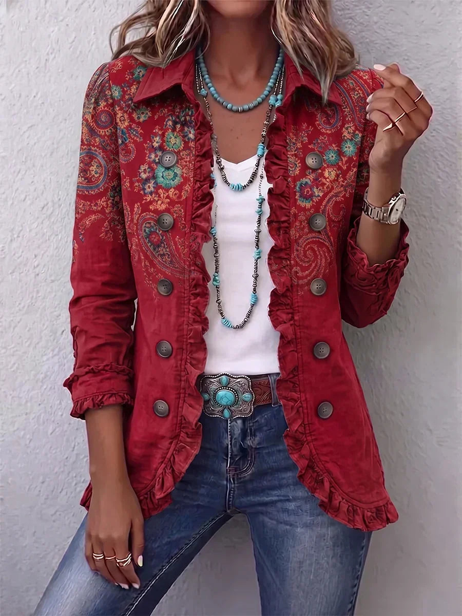 Valerie | Cashmere Ruffle Jacket