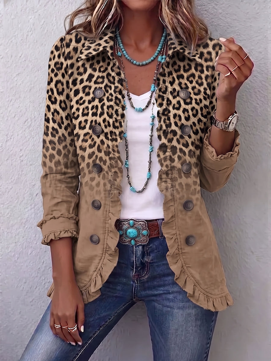 Savannah | Vintage Ruffle Button-Front Jacket