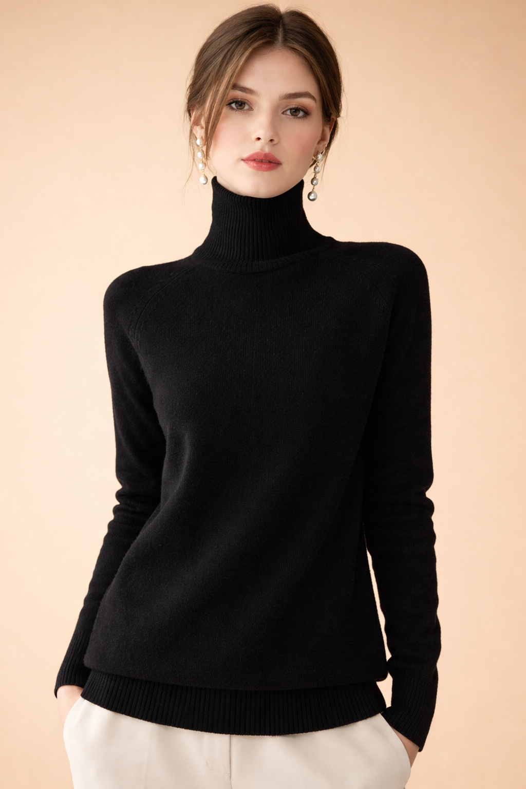 Hazel | Women Fine Knit Turtleneck Sweater