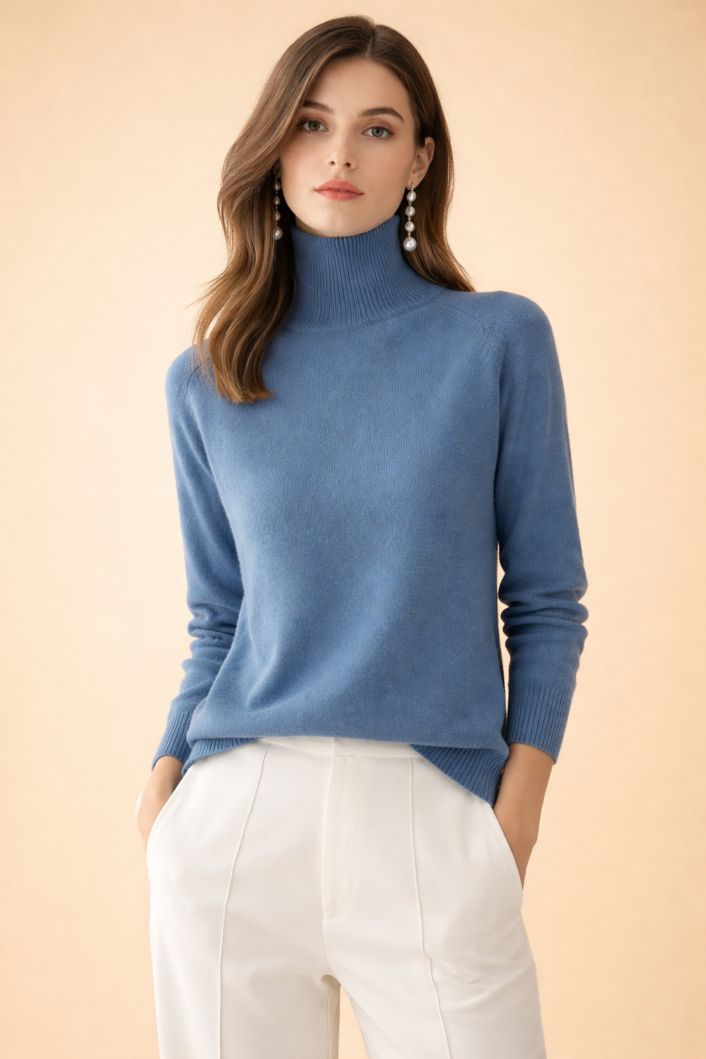 Hazel | Women Fine Knit Turtleneck Sweater