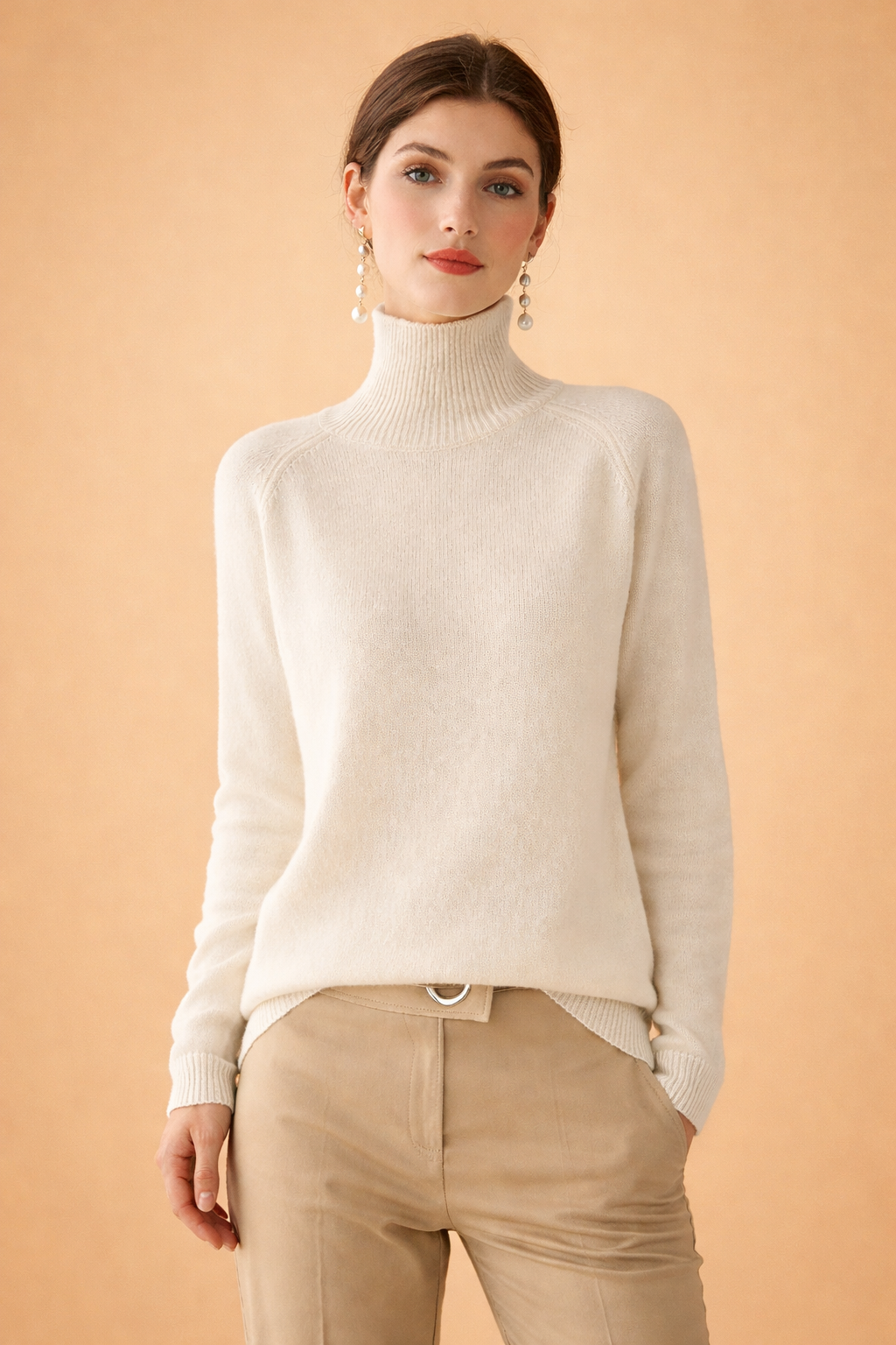 Hazel | Women Fine Knit Turtleneck Sweater