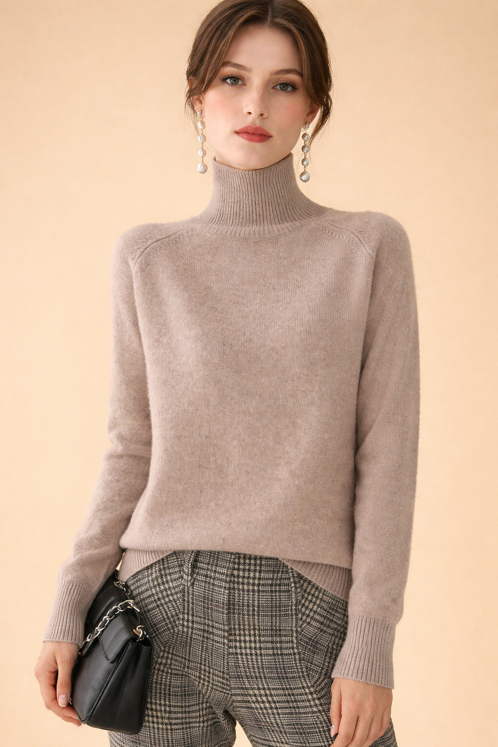 Hazel | Women Fine Knit Turtleneck Sweater