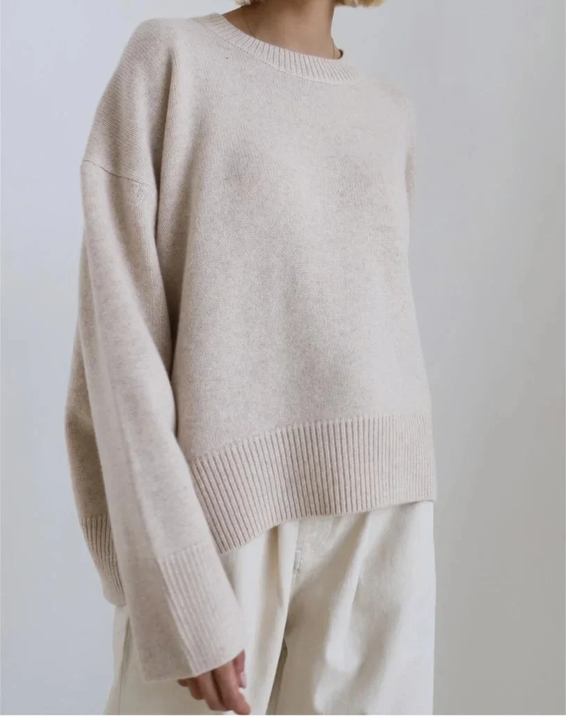 Claire | Creme Soft Oversize Sweater
