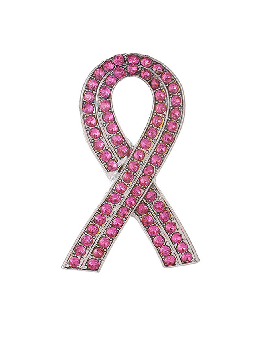 Pink Breast Cancer Brooch for Women