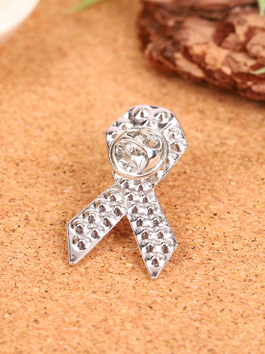Pink Ribbon Brooch for Women Breast Cancer