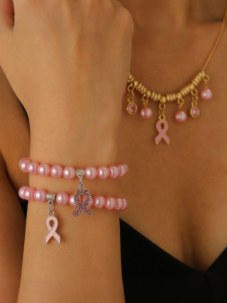 Breast Cancer Awareness Pink Ribbon Accessories for Women