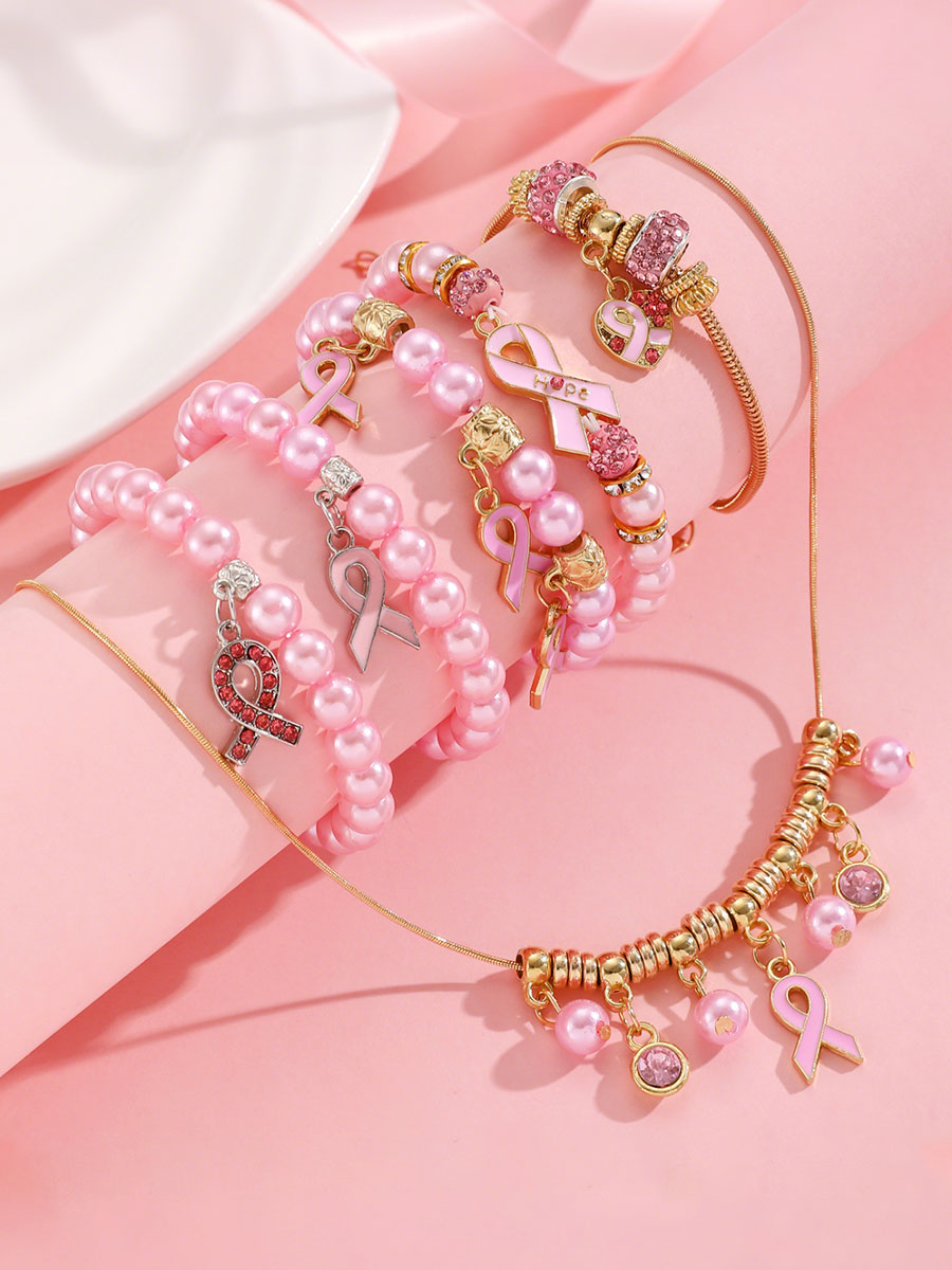Breast Cancer Awareness Pink Ribbon Accessories for Women