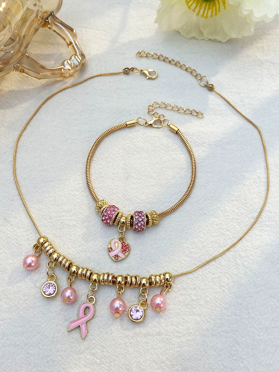 Breast Cancer Awareness Pink Ribbon Accessories for Women