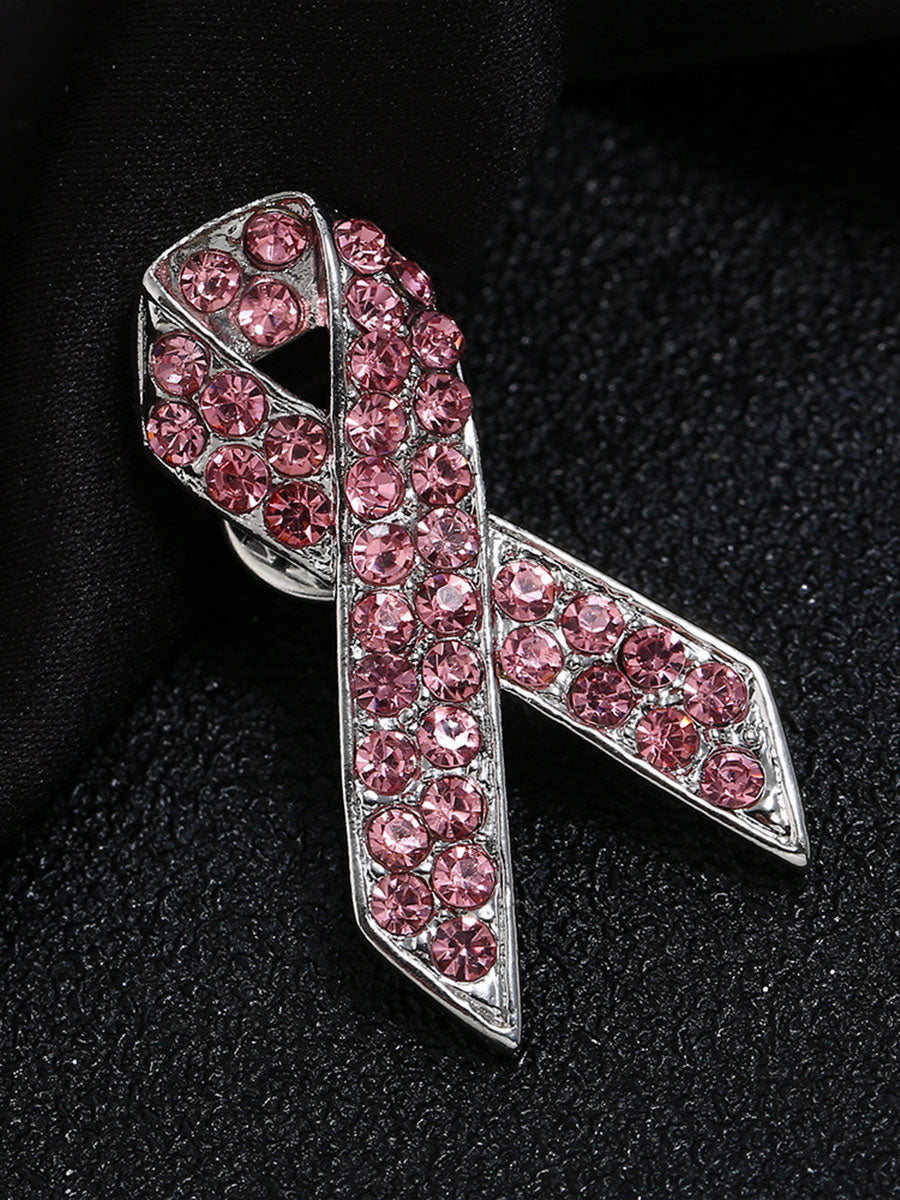 Pink Brooch for Breast Cancer Awareness in Women