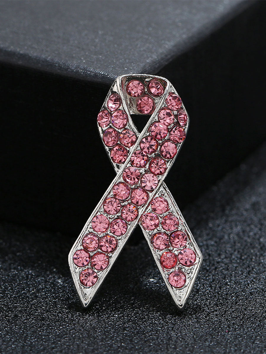 Pink Brooch for Breast Cancer Awareness in Women