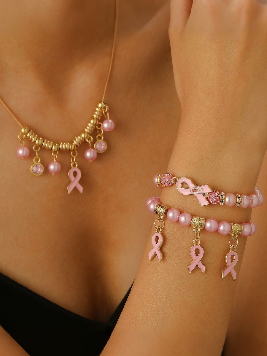 Breast Cancer Awareness Pink Ribbon Accessories for Women